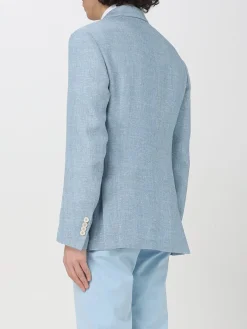 Blazer classico Lardini in lino e lana vergine