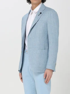 Blazer classico Lardini in lino e lana vergine