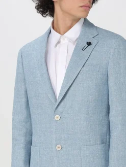 Blazer classico Lardini in lino e lana vergine