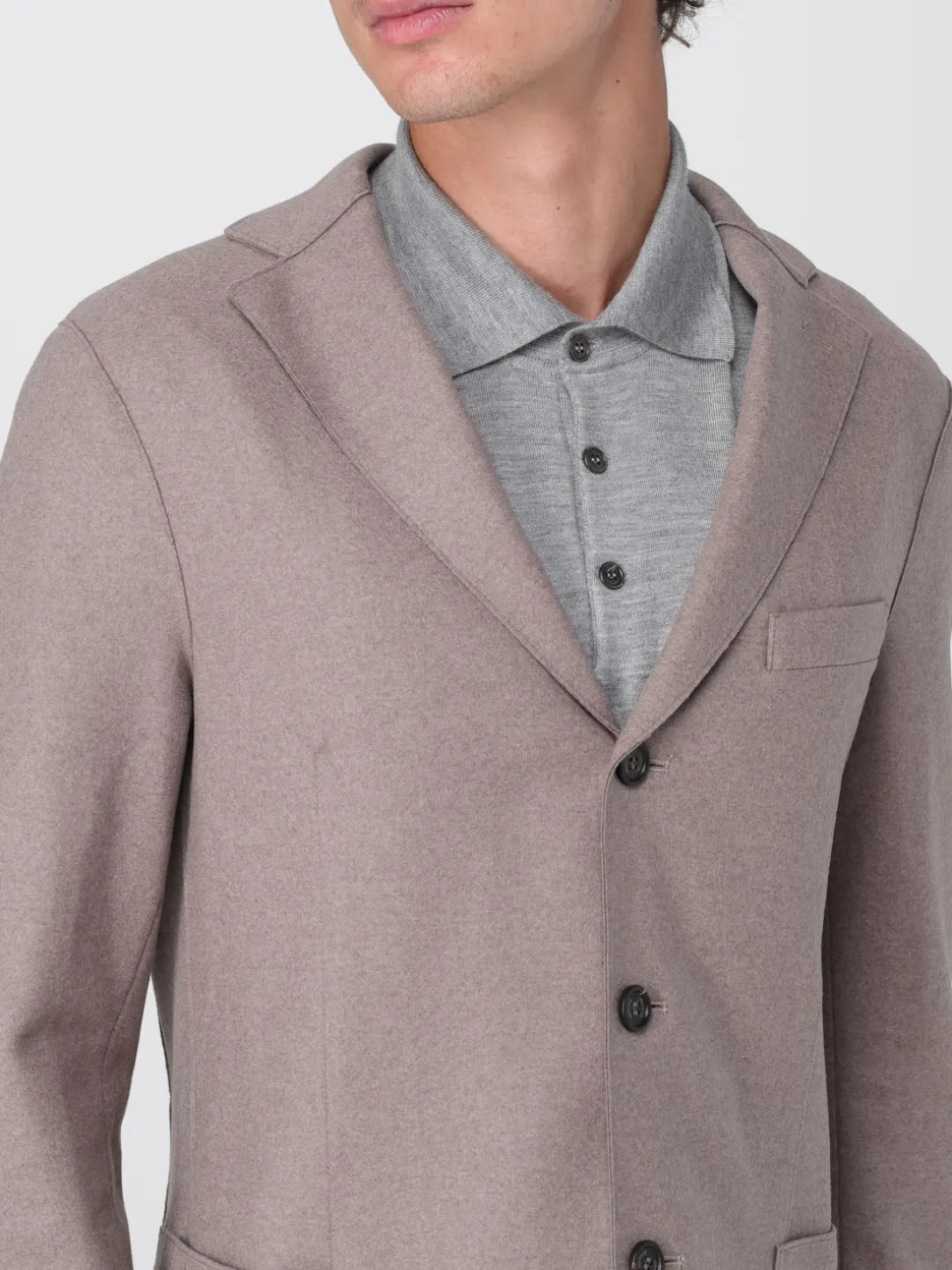 Blazer con cappuccio Eleventy in misto lana