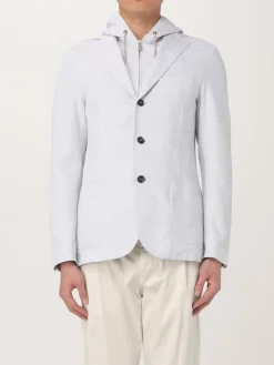 Blazer con cappuccio Eleventy in misto cotone