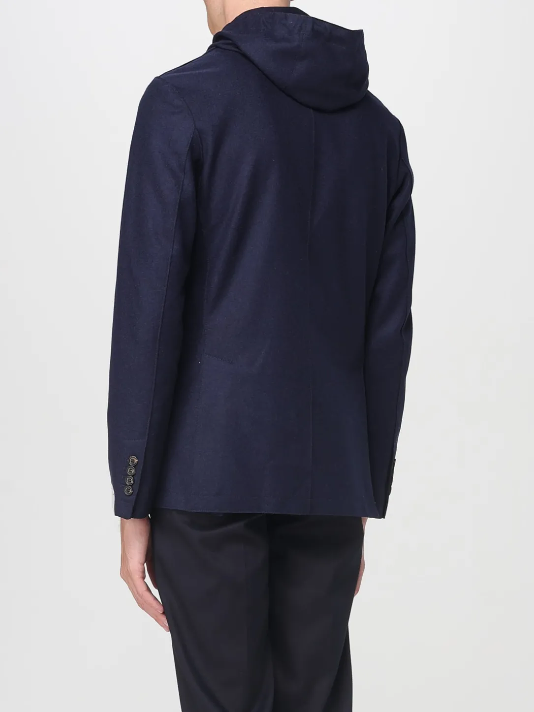 Blazer con cappuccio Eleventy in misto lana