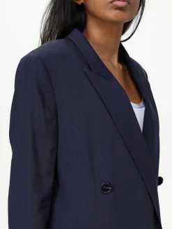 Blazer doppiopetto Boss in misto viscosa