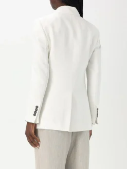 Blazer doppiopetto Brunello Cucinelli in viscosa e lino