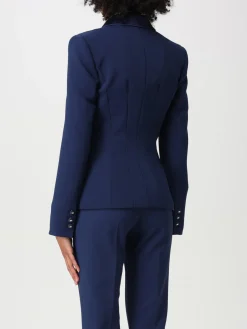 Blazer doppiopetto Elisabetta Franchi in crêpe