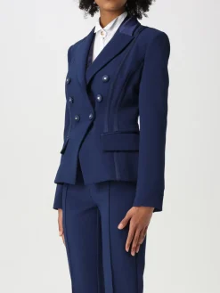 Blazer doppiopetto Elisabetta Franchi in crêpe