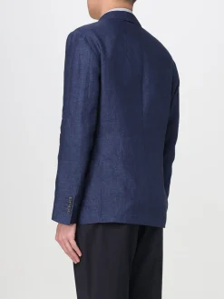 Blazer doppiopetto Fay in misto lino