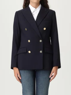 Blazer doppiopetto Lauren Ralph Lauren in lana stretch