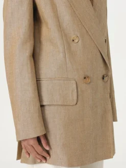 Blazer doppiopetto Max Mara in misto lino
