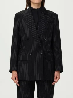 Blazer doppiopetto Max Mara in lana gessata