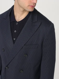 Blazer doppiopetto Paolo Pecora in misto cotone