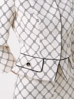 Blazer Elisabetta Franchi in crêpe stampato