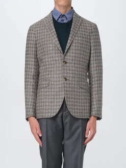 Blazer Etro in misto lana check