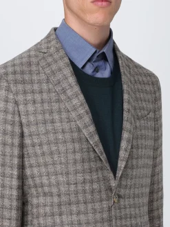 Blazer Etro in misto lana check
