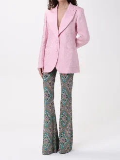 Blazer Etro in viscosa e seta con stampa Paisley