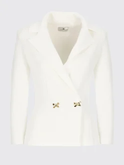 Blazer in maglia con fiocchi gioiello Elisabetta Franchi