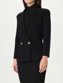 Blazer in maglia con fiocchi gioiello Elisabetta Franchi