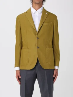 Blazer Luigi Bianchi in misto lana e cashmere