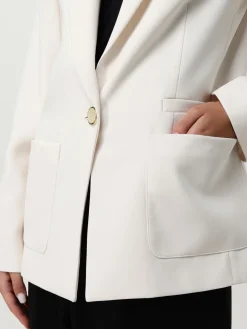 Blazer monopetto Armani Exchange in crêpe