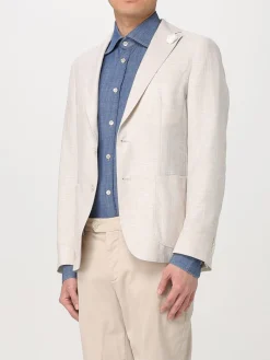 Blazer monopetto Boss in misto lana