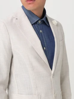 Blazer monopetto Boss in misto lana