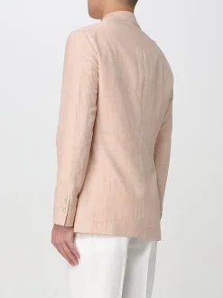 Blazer monopetto Brunello Cucinelli in misto lana e lino