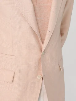 Blazer monopetto Brunello Cucinelli in misto lana e lino