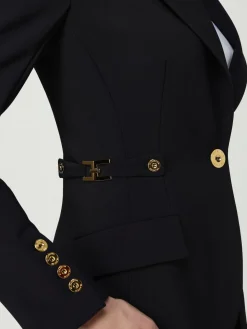 Blazer monopetto Elisabetta Franchi in crêpe