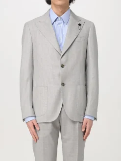 Blazer monopetto Lardini in twill