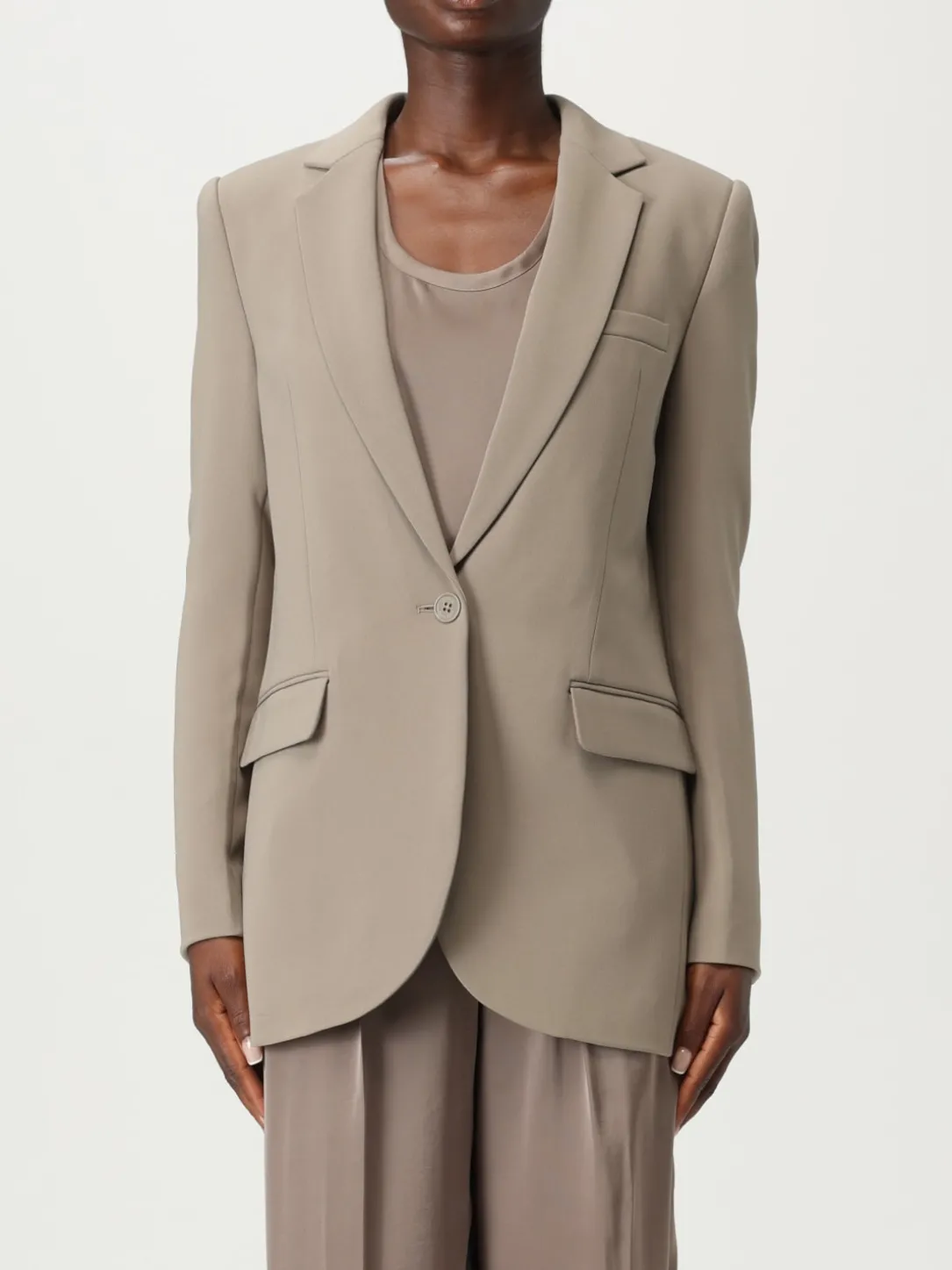 Blazer monopetto Michael Kors in crêpe