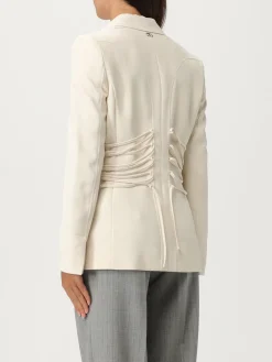Blazer Twinset in crêpe con stringhe