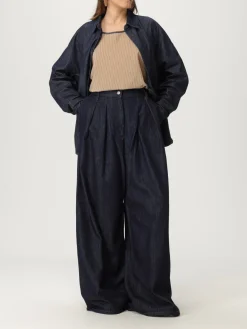 Blusa Dries Van Noten in misto cotone a righe