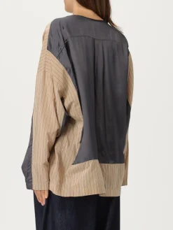Blusa Dries Van Noten in misto cotone a righe