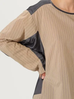 Blusa Dries Van Noten in misto cotone a righe