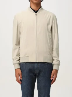 Bomber Boss in pelle scamosciata