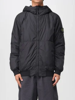 Bomber con cappuccio Stone Island in nylon