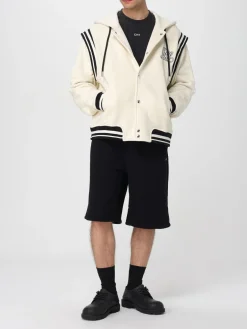 Bomber in cotone con maxi logo Off-white