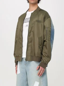 Bomber in nylon e denim Mm6 Maison Margiela