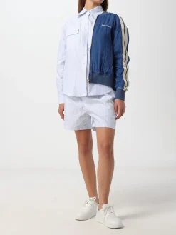 Bomber in poliestere con logo Palm Angels