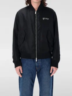 Bomber Off-White in nylon con logo