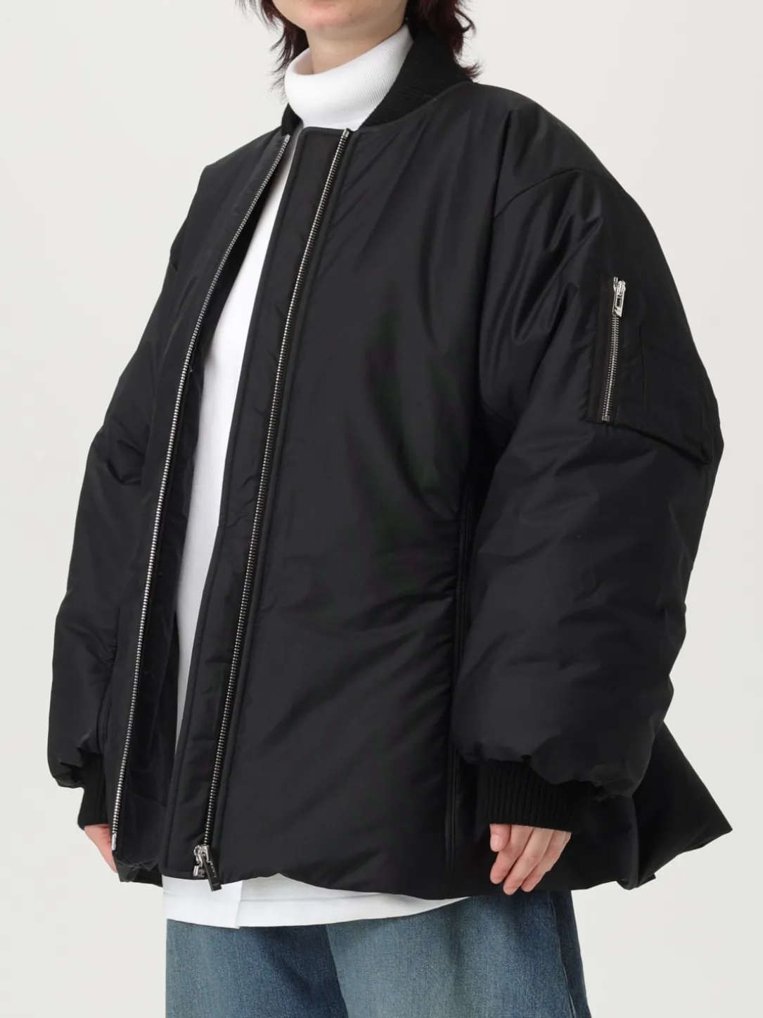 Bomber oversize in tessuto tecnico AlaÏa