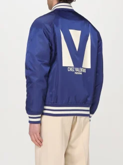 Bomber Valentino in cupro con logo