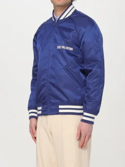 Bomber Valentino in cupro con logo
