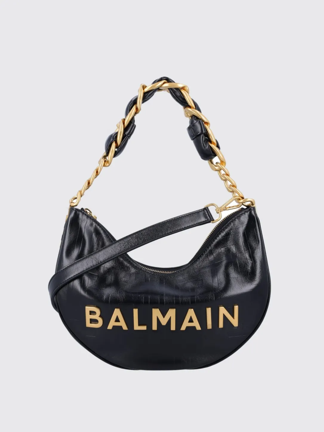 Borsa 1945 Soft Moon Balmain in pelle goffrata