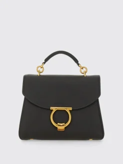 Borsa a mano Gancini Ferragamo in pelle martellata