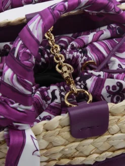 Borsa a mano in paglia DG Dolce & Gabbana