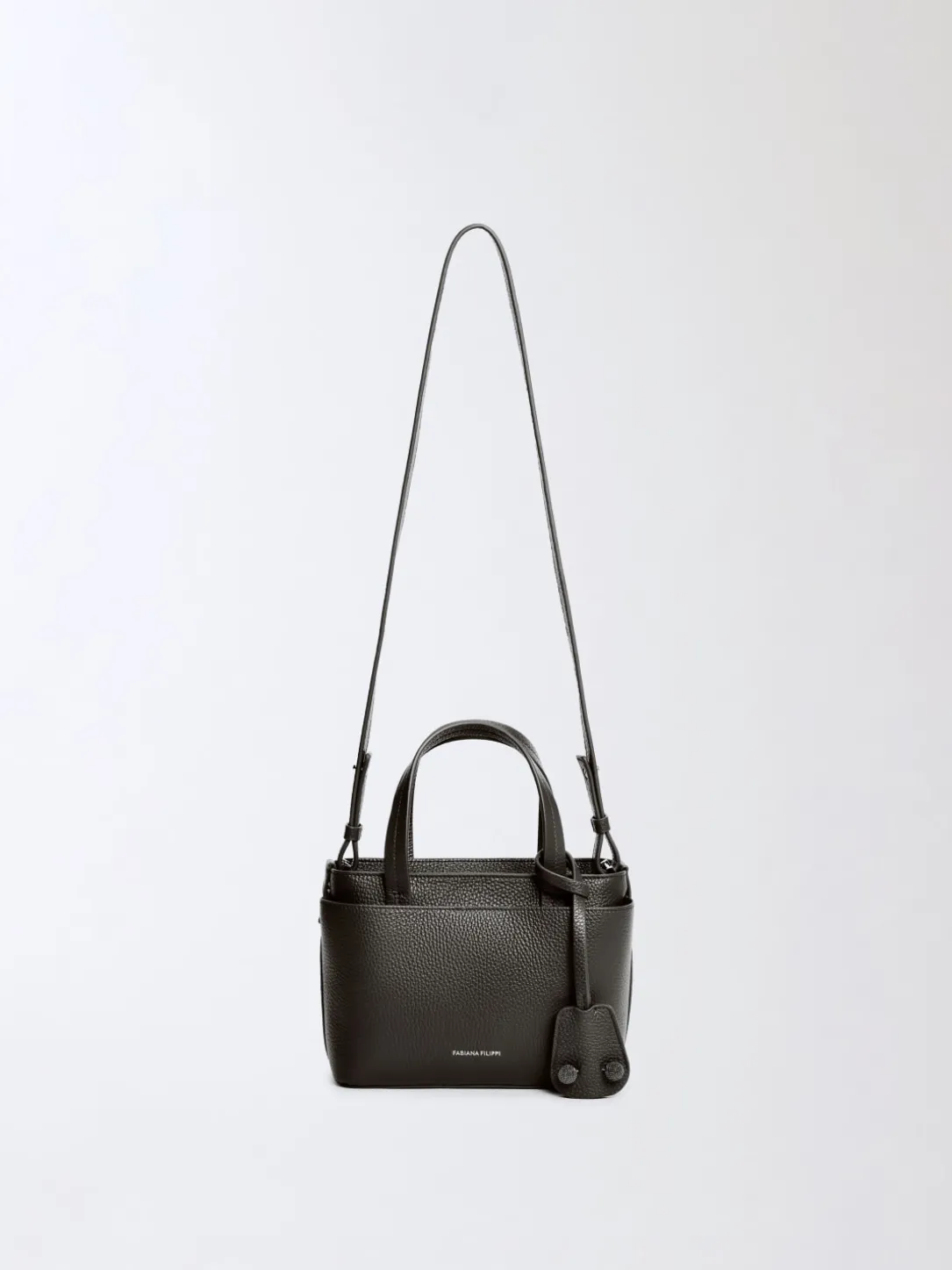 Borsa a mano in pelle a grana Fabiana Filippi