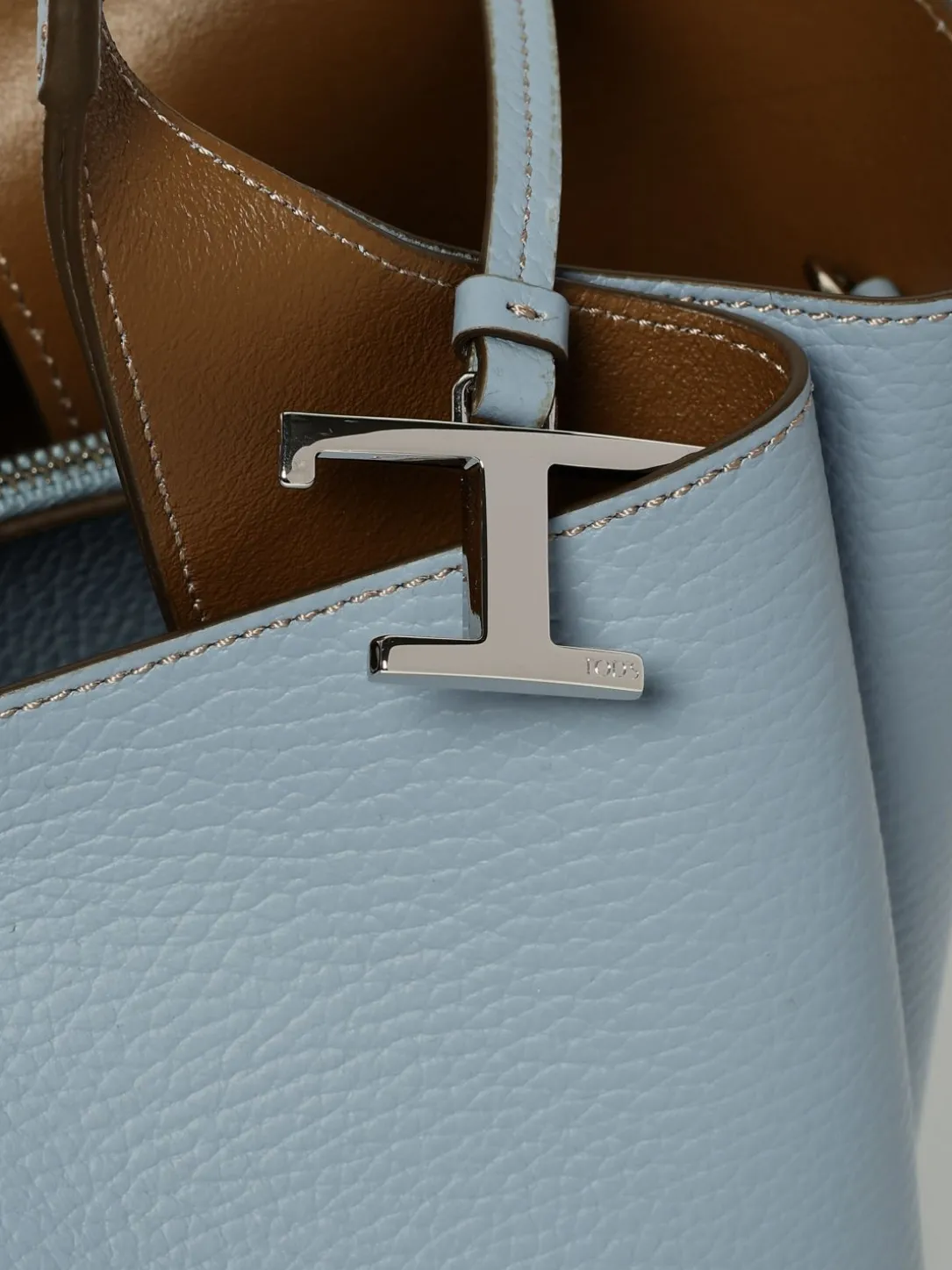 Borsa a mano in pelle di vitello a grana Tod's