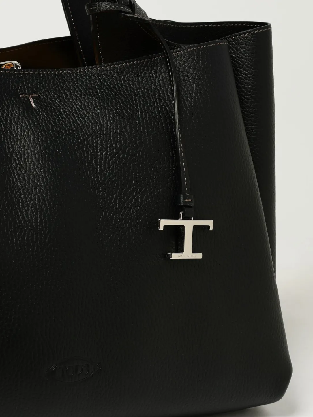 Borsa a mano in pelle di vitello a grana Tod's