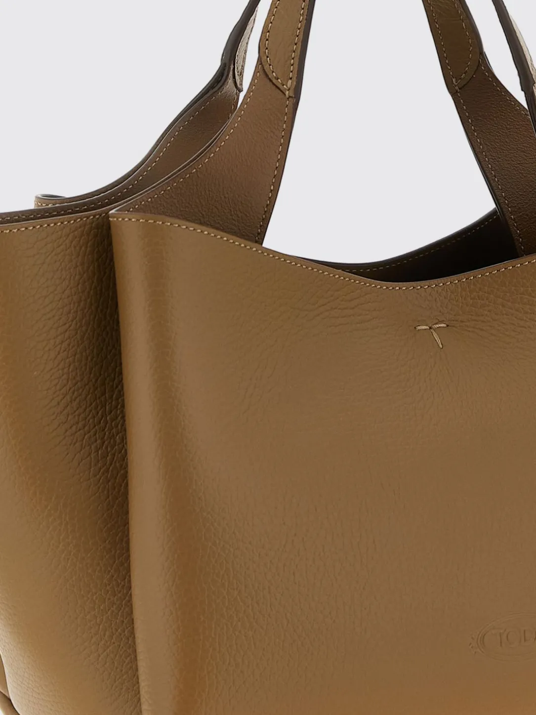 Borsa a mano in pelle di vitello a grana Tod's